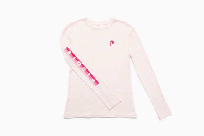 Pirdie longsleeve golf t-shirt in Dusty Rose. 