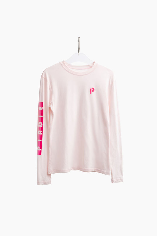 Pirdie longsleeve golf t-shirt in Dusty Rose. 