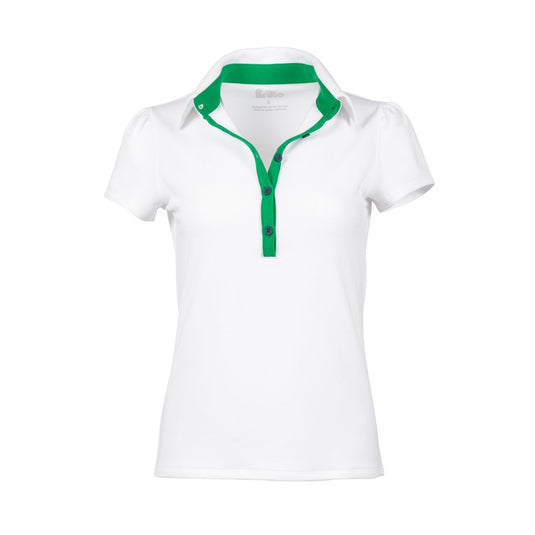 June Daly Polo White / Green